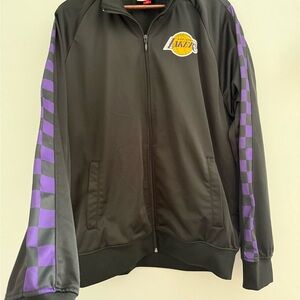 Mitchell & Ness Los Angeles Lakers Black Purple Track Jacket XL | men’s lakers